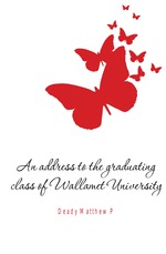 An address to the graduating class of Wallamet University