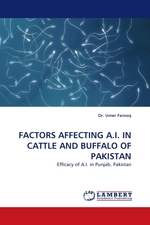 FACTORS AFFECTING A.I. IN CATTLE AND BUFFALO OF PAKISTAN. Efficacy of A.I. in Punjab, Pakistan