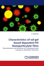 Characteristics of sol-gel based deposited ITO Nanoparticulate films. Characterization and Simulation of ITO Nanoparticulate Coatings on Glass/Plastic Substrates