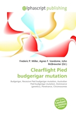 Clearflight Pied budgerigar mutation
