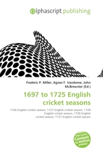 1697 to 1725 English cricket seasons