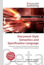 Document Style Semantics and Specification Language