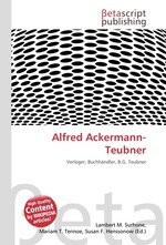 Alfred Ackermann-Teubner