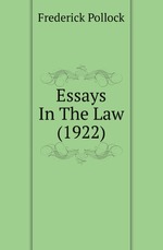 Essays In The Law (1922)