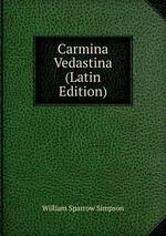 Carmina Vedastina (Latin Edition)