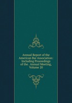 Annual Report of the American Bar Association: Including Proceedings of the . Annual Meeting, Volume 20