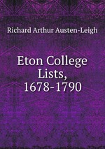 Eton College Lists, 1678-1790