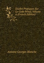 Etudes Pratiques Sur Le Code Pnal, Volume 6 (French Edition)