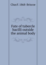 Fate of tubercle bacilli outside the animal body