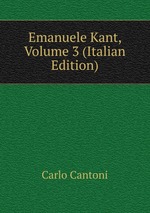 Emanuele Kant, Volume 3 (Italian Edition)