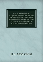 Filices Borneenses: fougres receuillies par les expditions de messieurs Nieuwenhius et Hallier dans la partie quatoriale de Borno (French Edition)
