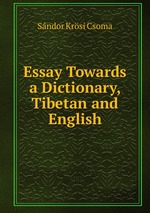 Essay Towards a Dictionary, Tibetan and English