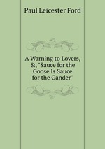 A Warning to Lovers,&,