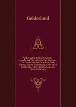 Codex Gelro Zutphanicus Ofte Handboeck, Vervattende Het Summier Van Veele Saecken De Politie Ende Justitie in Den Furstendom Gelre Ende Graafschap . Abts- En Vrouwen-Goe (Dutch Edition)