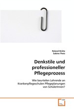 Denkstile und professioneller Pflegeprozess. Wie beurteilen Lehrende an Krankenpflegeschulen Pflegeplanungen von SchuelerInnen?