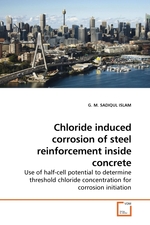Chloride induced corrosion of steel reinforcement inside concrete. Use of half-cell potential to determine threshold chloride concentration for corrosion initiation