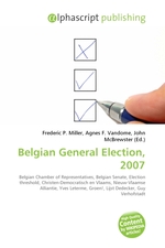 Belgian General Election, 2007