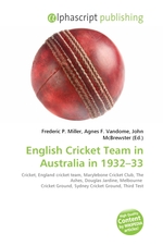English Cricket Team in Australia in 1932–33