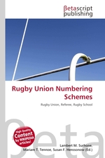 Rugby Union Numbering Schemes