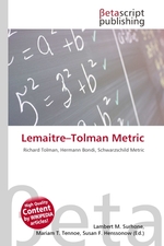 Lemaitre–Tolman Metric