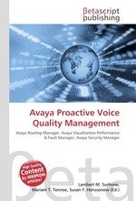 Avaya Proactive Voice Quality Management