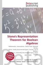 Stones Representation Theorem for Boolean Algebras