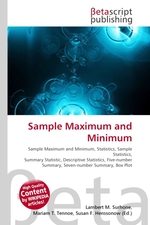 Sample Maximum and Minimum