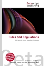 Rules and Regulations