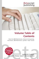 Volume Table of Contents