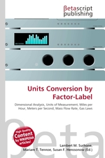 Units Conversion by Factor-Label