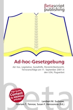 Ad-hoc-Gesetzgebung