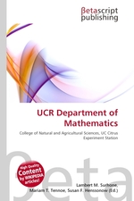 UCR Department of Mathematics