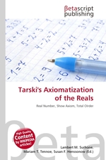 Tarskis Axiomatization of the Reals