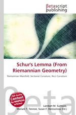 Schurs Lemma (From Riemannian Geometry)
