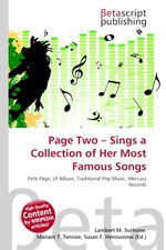 Page Two – Sings a Collection of Her Most Famous Songs