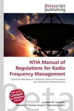 NTIA Manual of Regulations for Radio Frequency Management