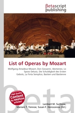 List of Operas by Mozart