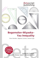 Bogomolov–Miyaoka–Yau Inequality
