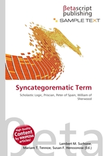 Syncategorematic Term