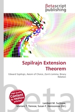 Szpilrajn Extension Theorem