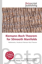 Riemann–Roch Theorem for S0mooth Manifolds