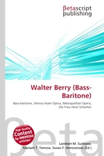 Walter Berry (Bass-Baritone)