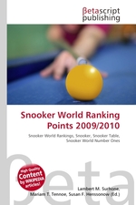 Snooker World Ranking Points 2009/2010