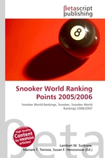 Snooker World Ranking Points 2005/2006