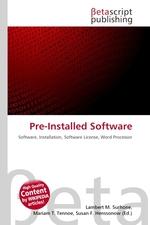 Pre-Installed Software