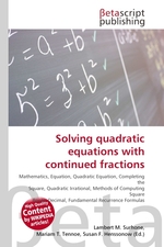 Solving quadratic equations with continued fractions