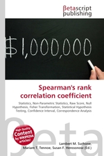 Spearmans rank correlation coefficient