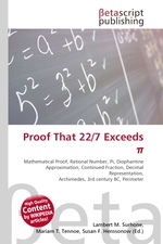 Proof That 22/7 Exceeds ?