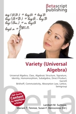Variety (Universal Algebra)