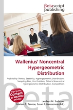 Wallenius Noncentral Hypergeometric Distribution